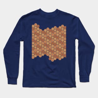 Persian Star Motif Tile Mosaic Quilt Long Sleeve T-Shirt